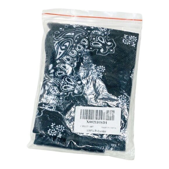Ipenny Adjustable Silk Bandana Face Scarf Paisley Print - Picture 7 of 7